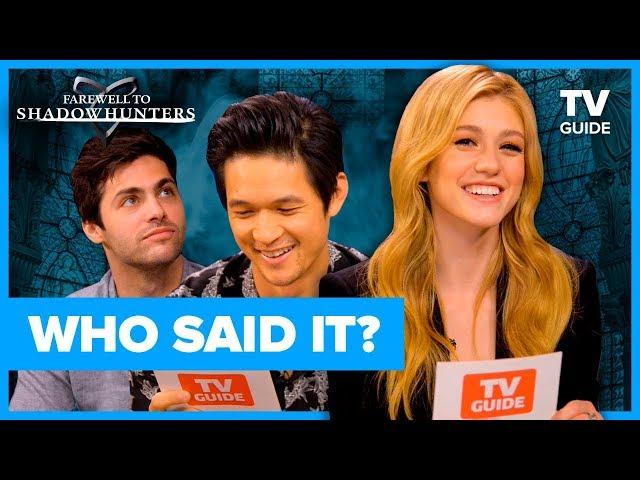 Shadowhunters Cast Plays Who Said It? | Farewell to Shadowhunters