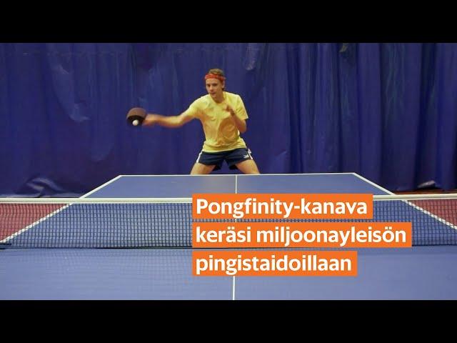 Pongfinity hurmaa pingisvideoillaan