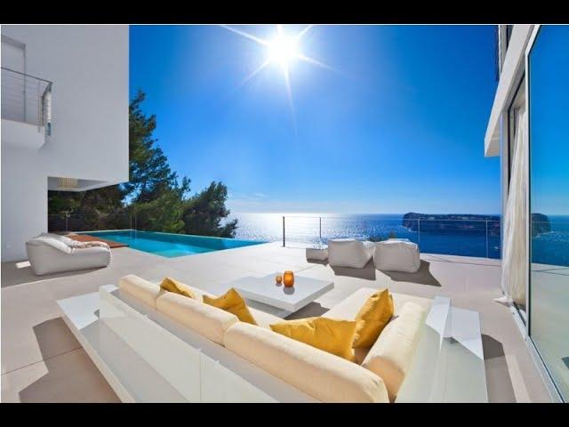 Modern Ibiza style villa is situated in Port Andratx, Mallorca