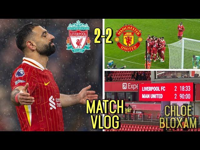 Gakpo & Salah Score As LFC Drop Points In Fiery Atmosphere Against United |Liverpool 2-2 Man U |Vlog