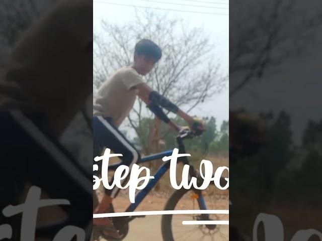 step by step wheelie #ranju  reddy #shorts #viral