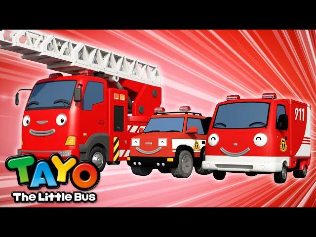 Red Rescue Team Songs Compilation | Tayo Rescue Team Song | Fire Truck Songs | Tayo the Little Bus