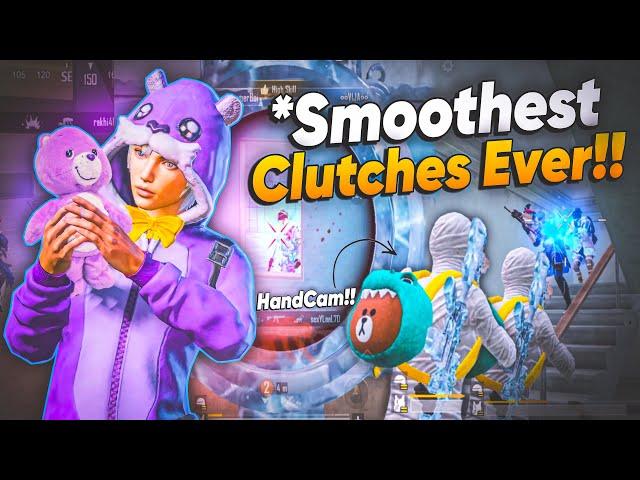 Smoothest Clutches Ever on iphone13 with 4 finger Handcam | BGMI