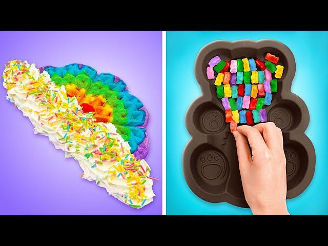 Making Super Easy Rainbow Desserts 