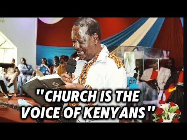 RAILA SUPPORTS CHURCH•|•THE VOICE OF THE CHURCH IS THAT OF PEOPLE MUST BE RESPECTED ️️