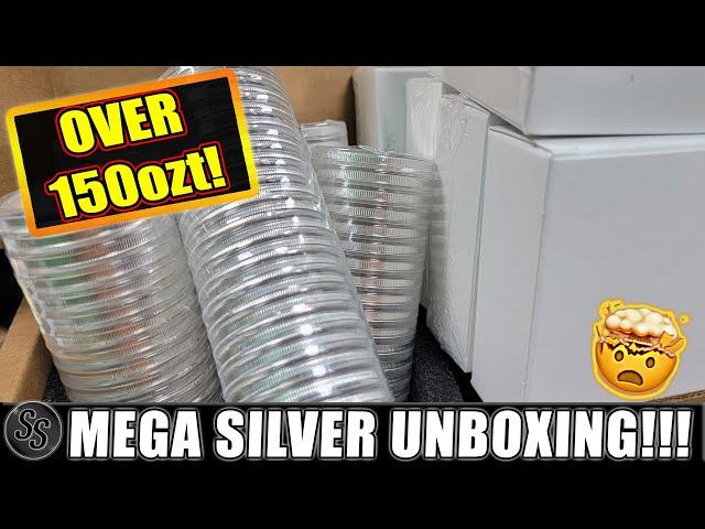 MEGA Silver Unboxing - Over 150 Ounces of Silver Coins and Bars!