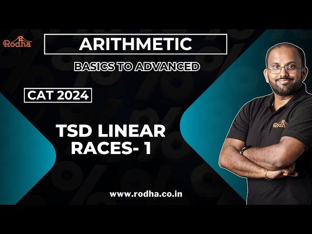 TSD Linear Traces 1 | CAT Preparation 2024 | Arithmetic | Quantitative Aptitude