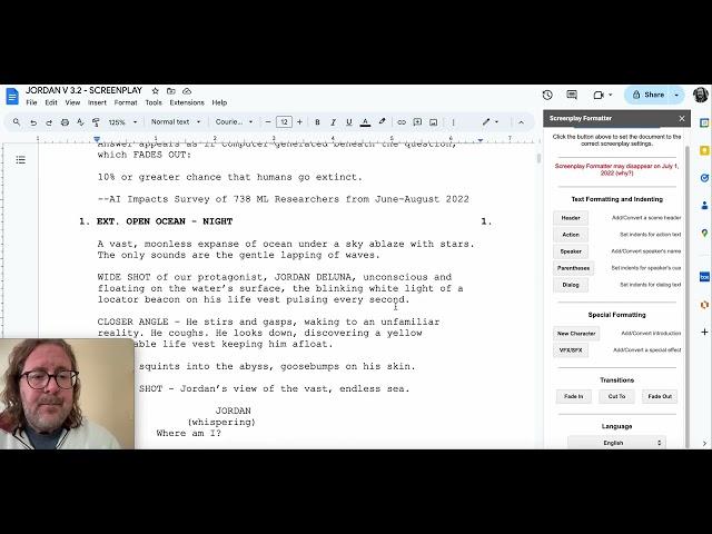 GOOGLE DOCS SCREENPLAY | HOW TO USE GOOGLE DOCS TO WRITE A SCREENPLAY