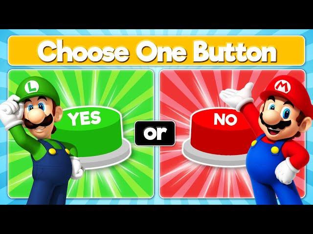 Choose One Button | Yes Or No Challenge | Super Mario Bros.