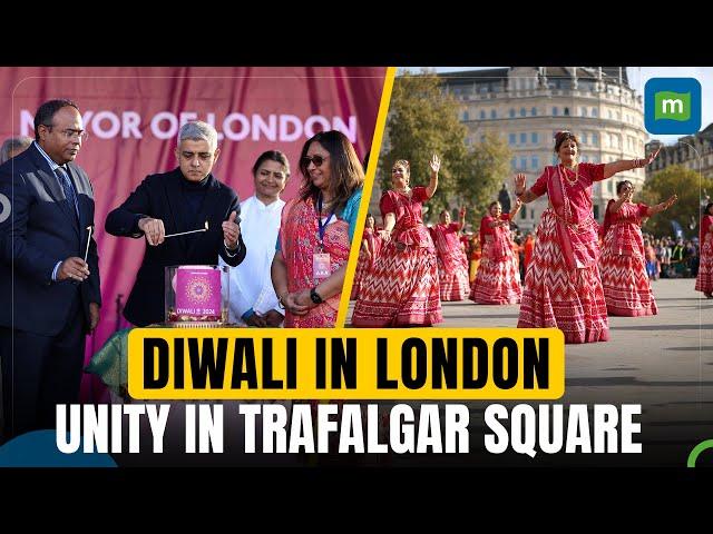 Diwali 2024 In London: Trafalgar Square Lights Up with Unity and Celebration | N18G