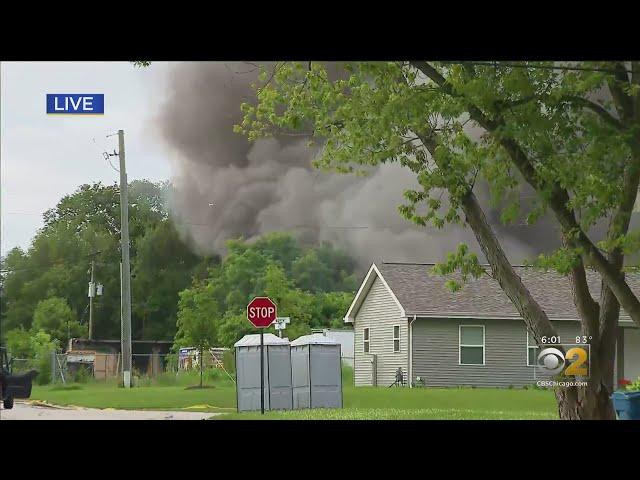 City Of Morris Calls For Evacuation After Fire