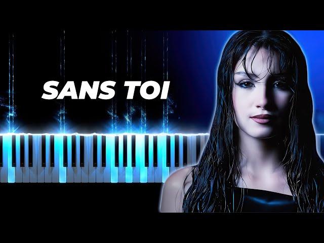 Lenie - Sans Toi - piano karaoke instrumental cover