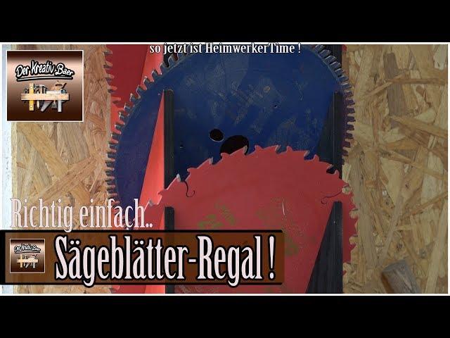 Für die Kreissäge ein Sägeblatt Regal bauen