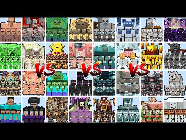 WHAT IS THE MOST POWERFUL ARMY? TOURNAMENT | Minecraft Mob Battle