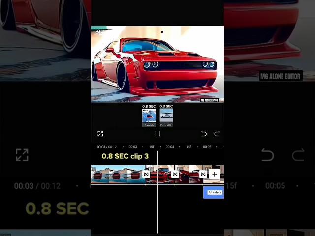 DODGE CAR EDITING TUTORIAL | CAPCUT EDITING | #shorts #viral #edit #tutorial