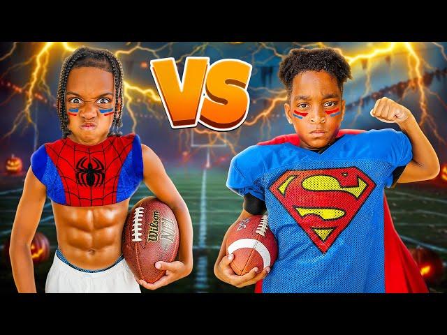 DJ VS KYRIE 1V1 FOOTBALL MATCH UP WITH HALLOWEEN COSTUMES!!