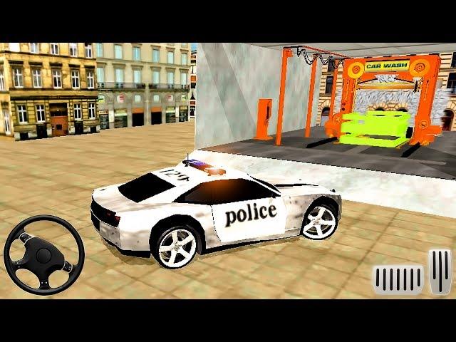 Police Car Wash Service: Police Station Car Parking - Android GamePlay