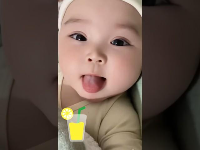 Cute baby say