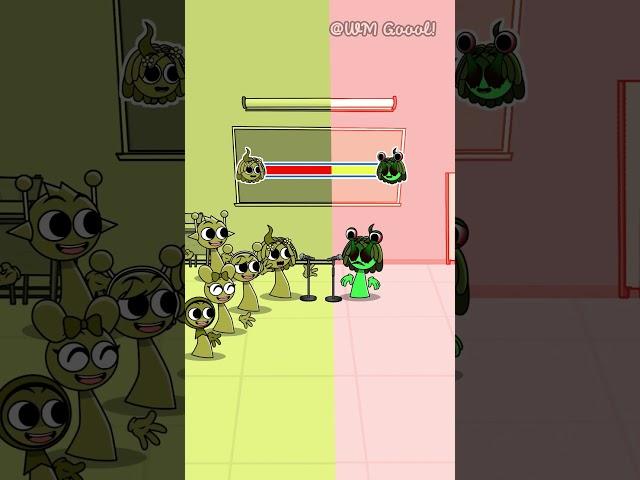 Which team will win ??? Sprunki Team MUSTARD or Horror ? #sprunki  #animation  #shorts