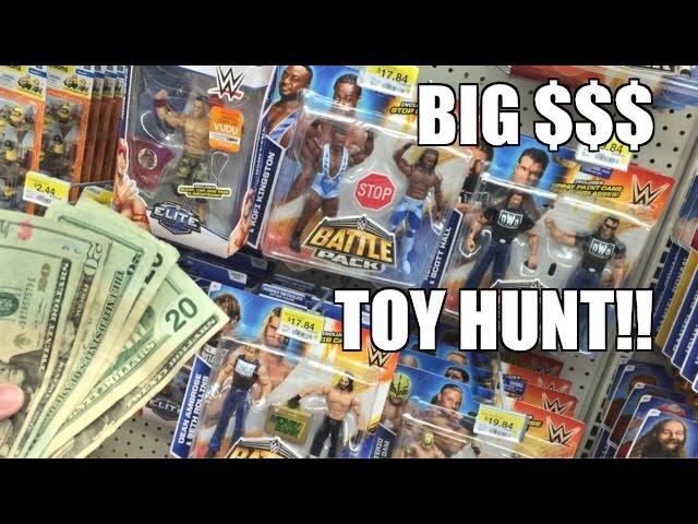 FOUND MONEY WWE TOY HUNT! Elite 37, NEW Battlepack Wrestling Figures at WALMART