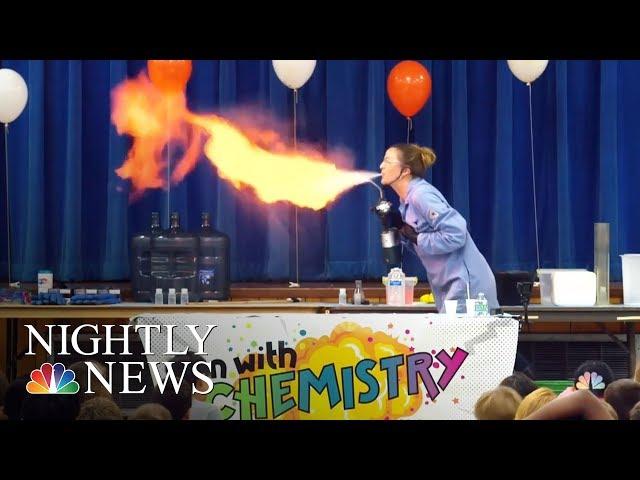 Teacher Makes Chemistry Fun With Exploding Experiments | NBC Nightly News