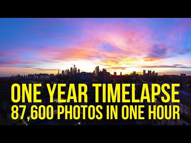One year long timelapse of London