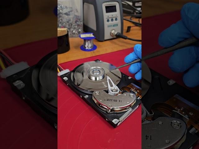 How to ruin a hard drive in 10 seconds #hardware #technology #destruction #tech