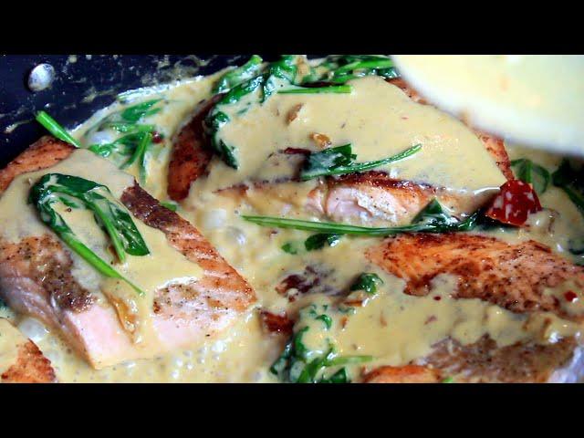 My favorite Creamy Tuscan Salmon Recipe