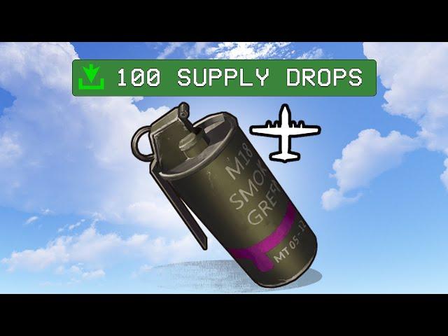 Loot from 100 supply drops in Rust