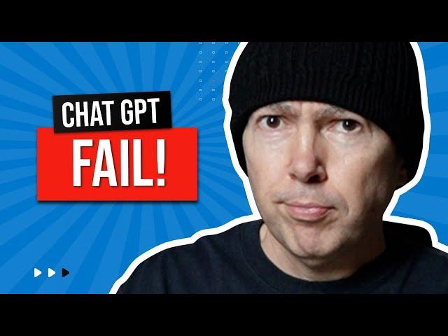CHAT GPT: DO NOT USE IT FOR THIS!