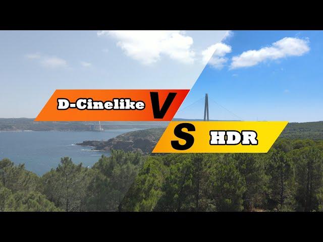 Mavic Air 2 - D-Cinelike vs HDR Dynamic Range Comparison