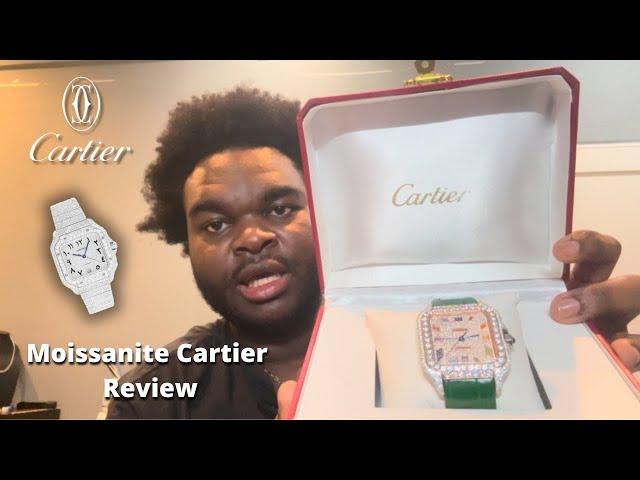 Cartier Santos Moissanite Watch Review + Diamond Test