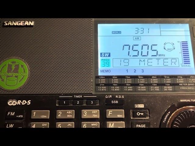 WRNO, New Orleans, USA, 7505kHz, 3:31UTC, 7th September 2024