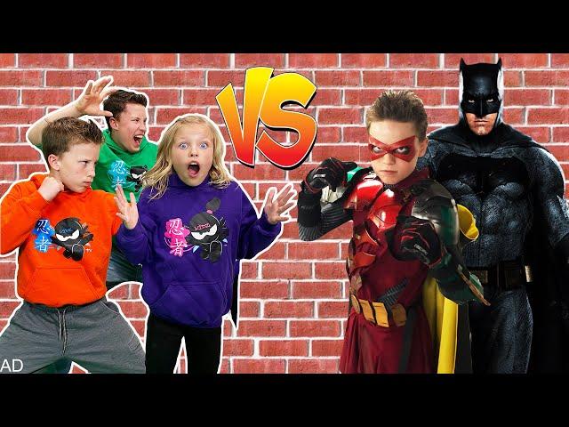 Ninja Kidz team up with Robin to Save Batman from The Joker!