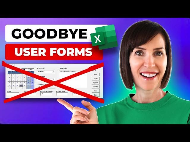 EASIEST Excel Data Entry Form in 2024 | No VBA Required