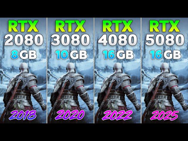 RTX 2080 vs RTX 3080 vs RTX 4080 vs RTX 5080 - Test in 9 Games
