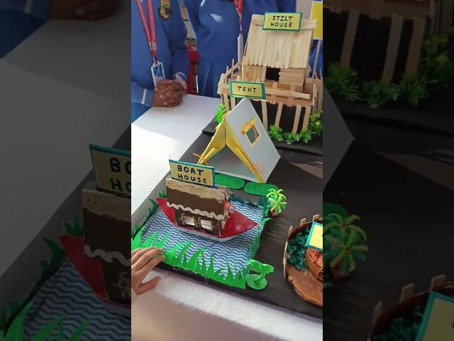 Types of Houses # School Project# Craft exhibition# subscribe # al@Taruna-Mimo-20-23
