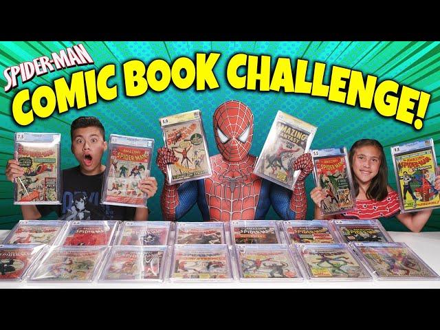 SPIDER-MAN COMIC BOOK CHALLENGE!!! Most Valuable Spider-Man Comics Collection Battle!