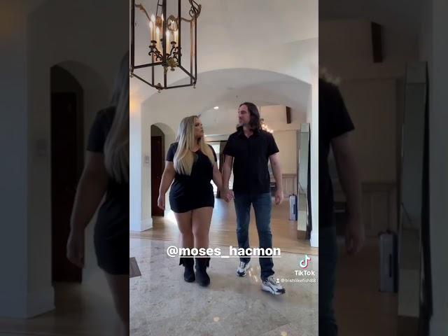 Size comparison between Trisha Paytas and fiance Moses Hacmon