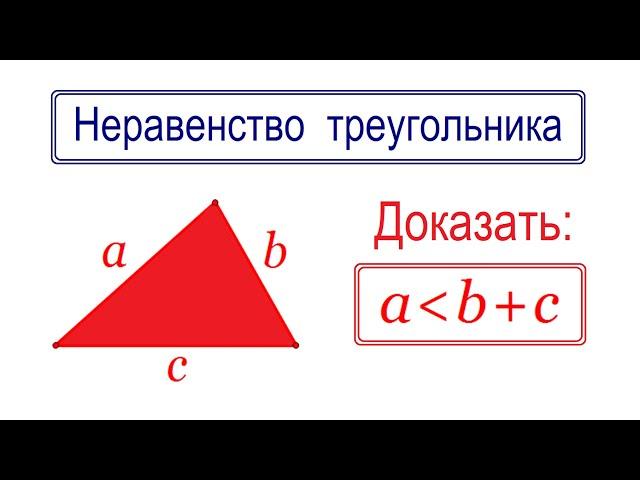 Неравенство треугольника  Любая сторона треугольника меньше суммы двух других сторон