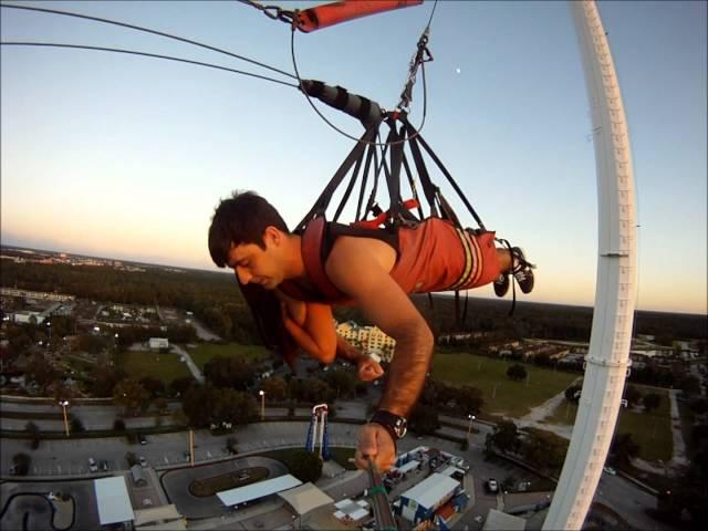 World's Tallest SkyCoaster at Sunset (300 FT)- HD - GoPro Hero - (Kissimmee - Orlando)