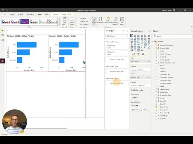 4 min: Getting started with building a report in Power BI
