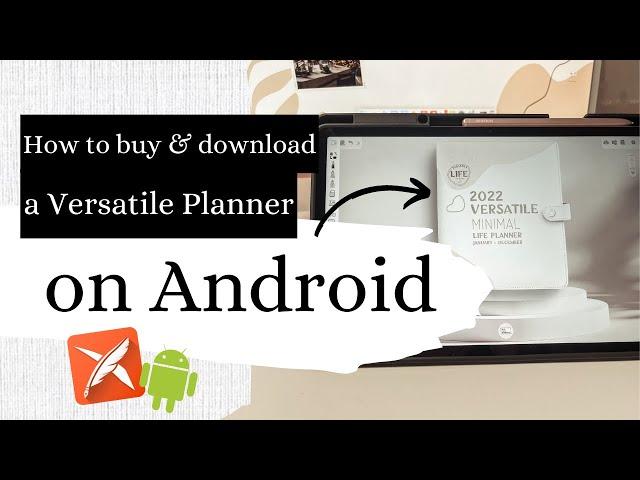 Versatile Planner on Android | How to purchase, download & import | Tutorial | Touchnotes App