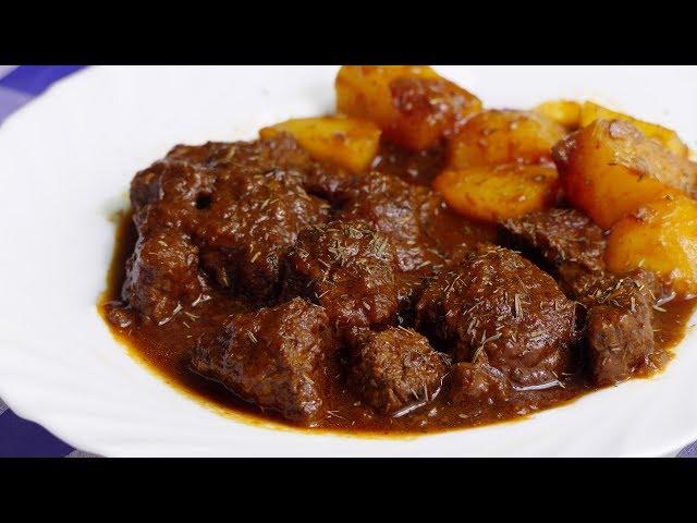 IMAGINE the flavor of this BEEF stew with potatoes!