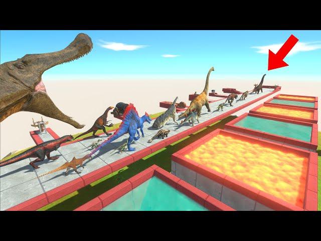 Dinosaurs and Pools of Water and Fire - Animal Revolt Battle Simulator