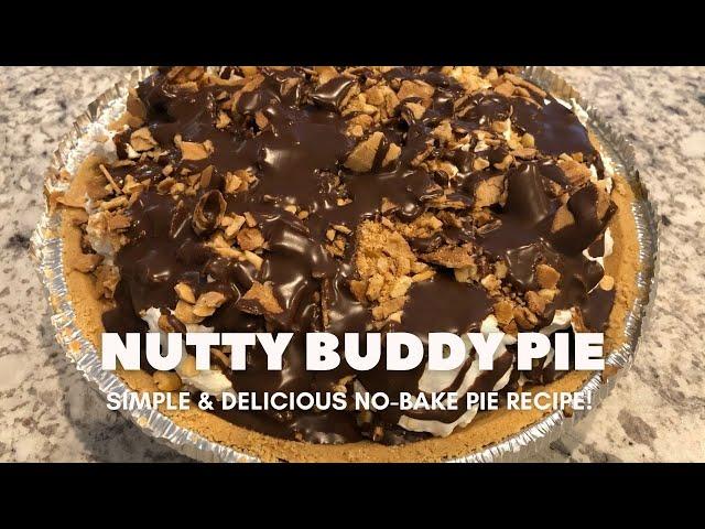 Nutty Buddy Pie | Easy No-Bake Dessert | Caramel, Chocolate, & Peanuts!