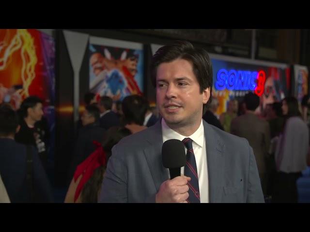 SONIC THE HEDGEHOG 3: John Wittington official premiere arrivals interview | ScreenSlam