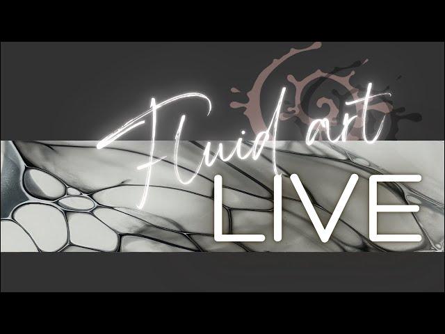 Live fluid art session. You pick the palette and style! Minimal monochromatic or colorful and loaded
