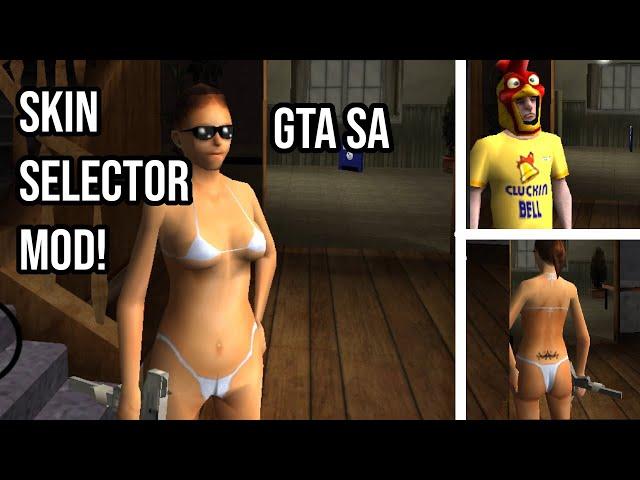 GTA SA NEW Skin Selector Mod! Play as ANY Character! ( ver 2024 )