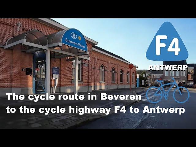 Cycle route via Beveren to the F4 for Antwerp 2025